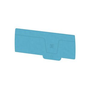 Afsluit- eindplaat blauw h:100.23mm b:2mm V-0 Wemi VVE=20
