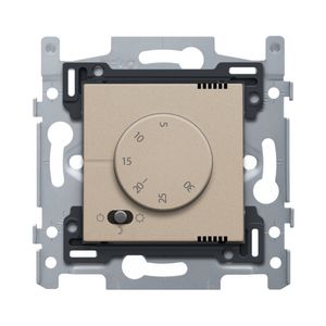 Elektronische thermostaat champagne coated