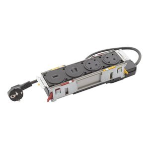 Mechanismen 2x met 2 Wandcontactdoos + HDMI + USB zw Disq"in