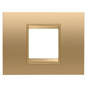 LUX PLAAT-VAN METAAL-2 MODULE-GOUD-BINNENFRAME MAT G