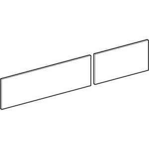 Ladefr.set onderk/opzetwast+2 lade 135cm noot hick mel hout