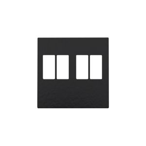 Afwerkingsset 2-voudige luidsprekeraansl. piano black coa
