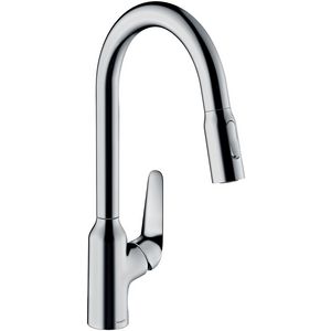 M42 M429-H220 1-hendel keukenmengkraan+uittr vuistdouche chroom