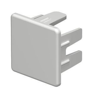 Eindstuk 25x25mm polyvinylchlorid lichtgrijs VVE=10