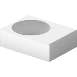 SCOLA #068460 wastafel 615mm wit met kraangat met overloop