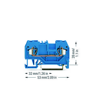 2-draads rijgklem 2,5mm² Ex i 280-904 VVE=100