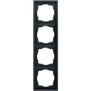 Afdekraam 4-v Gira F300 antracit(gel.)