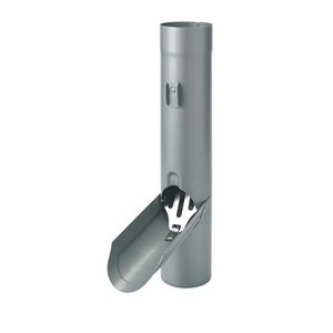 RHEINZINK PreP blue-grey regentonklep 80mm  RVS-bladvanger