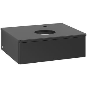 Wastafelonderkast Antao 600x190x500mm Black Matt Lacquer K07050PD