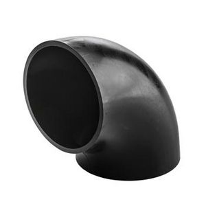 PE bocht 90° 160mm PN4 kleine straal zwart