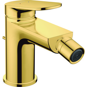 Wave 1-hendel bidetmengkraan goud gepolijst incl. waste-inrichting