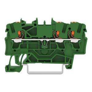 3-draads rijgklem Met drukknop 2,5mm² groen VVE=100