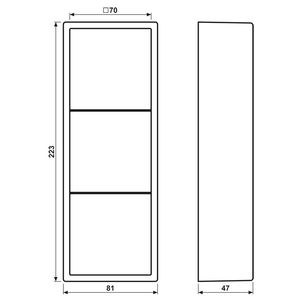 Opbouwkap LS990 3-voudig LC32034