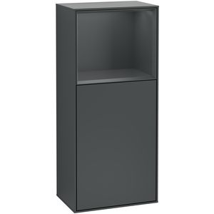 Zijkast Finion 418x936x270mm Mid.Blue Matt Lacquer F500HGHG