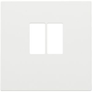 Afwerkingsset enkelvoudige luidsprekeraansl. white coated