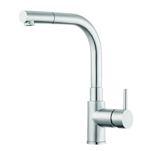 Keukenmengkraan met draaibare getrokken uitloop STEEL2180AC rvs