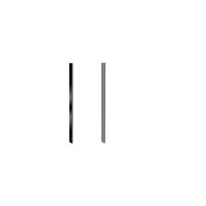 Set voor halve inbouw Prime Slim 64mm diep zwart