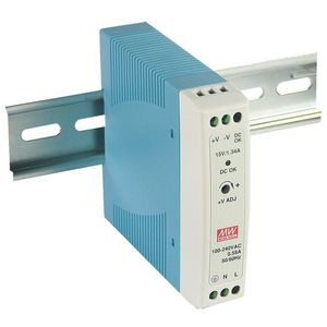 AC-DC Ind. DIN rail voeding 12Vdc 1.67A plastic behuizing