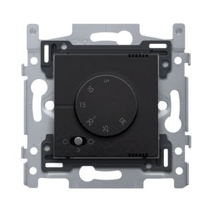 Elektronische thermostaat piano black coated