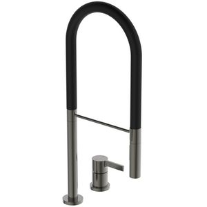 Keukenmengkraan pro 2-gats magnetic grey Gusto