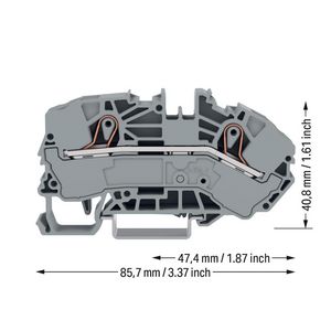 2-draads voedingsklem verd. 16mm² mark.zijkant 7601 VVE=20