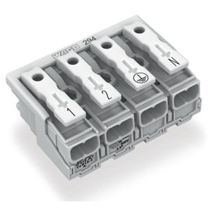 Kroonklem Drukknop extern z. PE-contact wit 294-4014 VVE=500