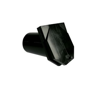PE terugslagklep 110mm zwart
