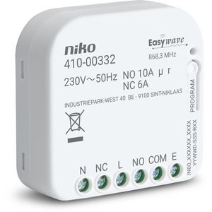 RF-ontvanger, potentiaalvrij, 1 wisselcontact, inbouw