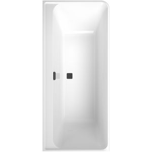 Ligbad Collaro wandm. hoek li. Black Matt UBA180COR9CL00VN01