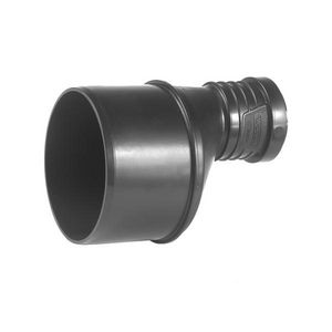 Sitech+ geluidsarm PP inzetverloopring lang Exc zwart 110X50mm