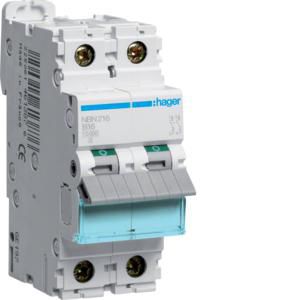 Installatieautomaat 2-polig 16A B-karakteristiek 10 (15)kA