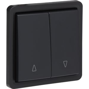 Spuitwaterdichte rolluikdrukknop 10A/250Vac schroef zwart