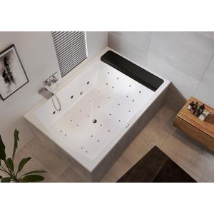 Whirlpool Savona Rihopool 190x130cm systeem JOY links hoogglans wit