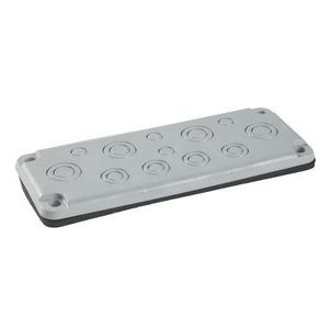 Geisoleerde flens FL21 met ISO uitsnijding 215x85x10mm