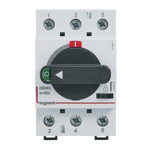 Scheidingsschakelaar DSX63 3P 63A + draaihendel 3 modulen