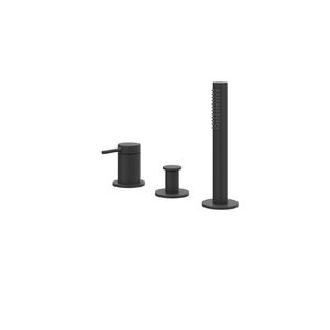 Badrandcombinatie 3-gats mengkraan BOND zonder uitloop mat zwart