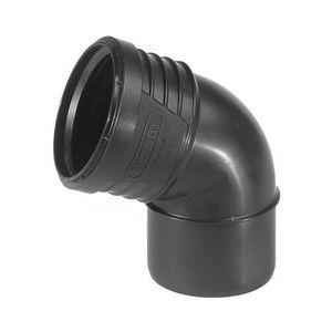 Sitech+ geluidsarm PP bocht 67,5° zwart 110mm