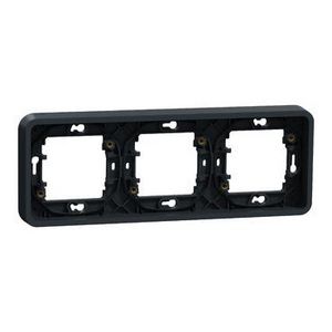 Inbouwdoos 3-voudig horizontaal IP55 Grijs/Antra Mureva Styl