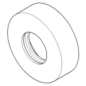 Rozet 57x26x18mm Mat Wit