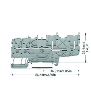 2-draads-/2-pins basisklem rail 35x15+35x7,5 1401 VVE=50