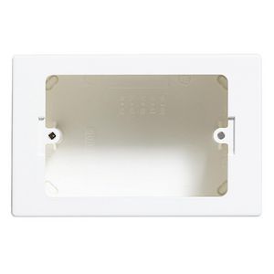 Opbouwdoos 3 modulen wit Livinglight