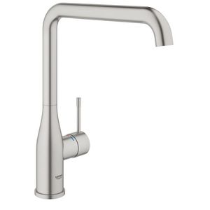 Essence keukenmengkraan L-uitloop supersteel (rvs look)