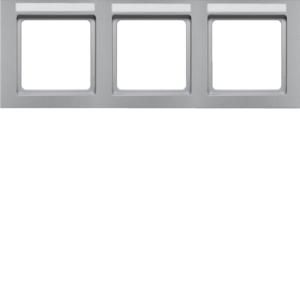 Afdekraam 3-v hor. tekstveld berker Q.3 alulook soft-finish