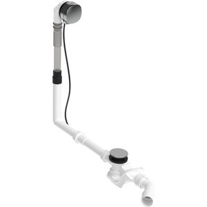 Af- en overloopgarnituur m inlaat Chroom 400x80x450mm