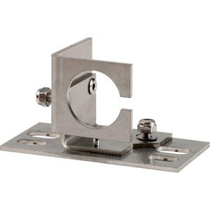 Bevestigingshoekstuk 30 mm richtbaar niet geisoleerd.