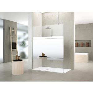 Kuadra h 90 inloopdouche ver.87-90cm s.gl. chroom
