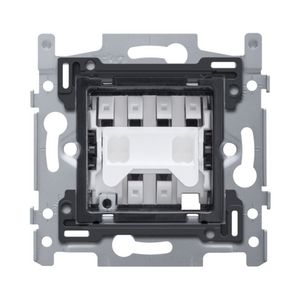 Sokkel kruisschakelaar 10 AX/250 Vac insteekklemmen schroe