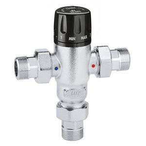 Thermos. Mengventiel metkeerkleppen 3/4" 30-65°C.