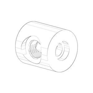 Houder voor handoekring 22x22x23mm chr