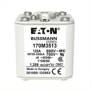 Zekeringelement FUSE 125A 690V 1*GN/50 AR UC